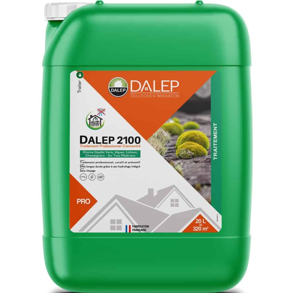 Produit professionnel DALEP 2100 traitement anti-mousse toiture